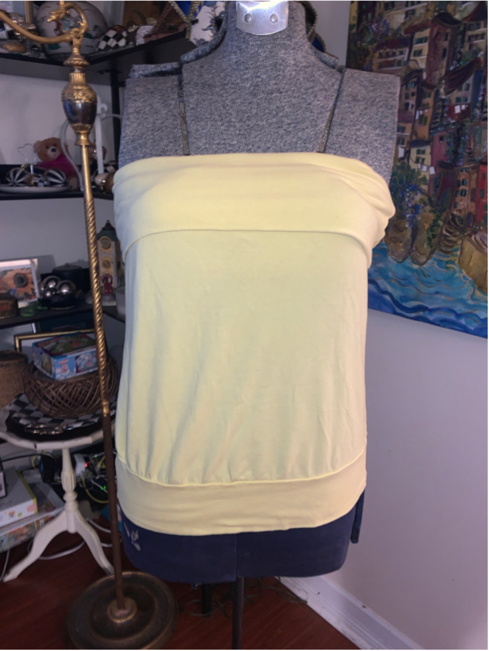 Women's Unbranded Yellow Tube Top Size M